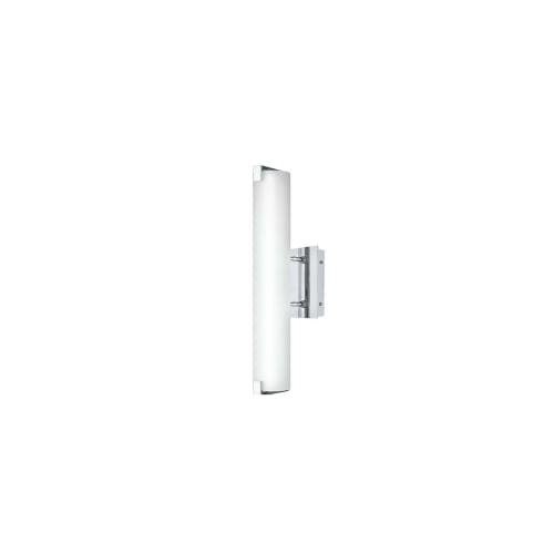 Bath/Wall Sconce, Polished Chrome, 20.5H White Opal Glass